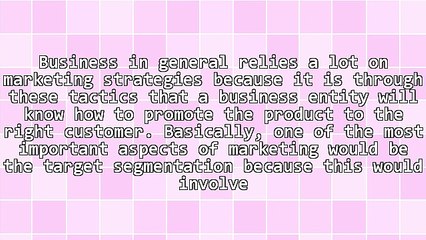 Developing A Market Segmentation Strategy