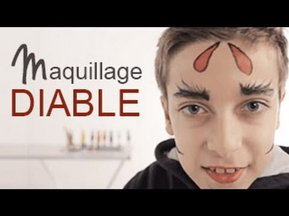 Maquillage Diable - Tutoriel maquillage enfant facile