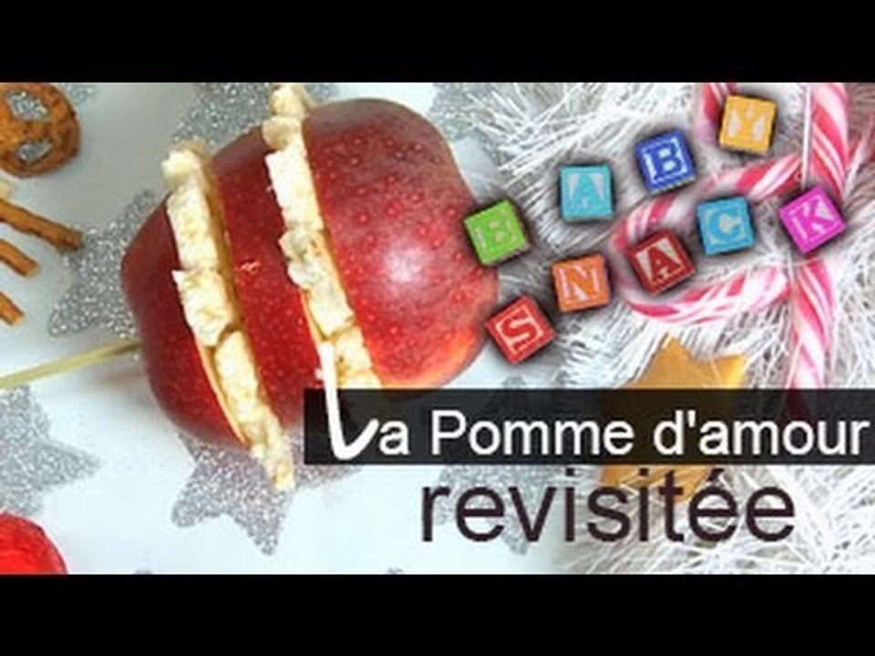 Baby Snack : la pomme d'amour revisitée