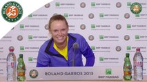 Conférence de presse Caroline Wozniacki / 1er Tour Roland-Garros 2015