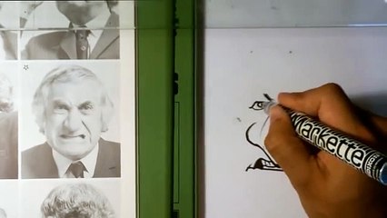 How to Draw a Caricature - Caricature Demonstration - Easy Pictures to Draw