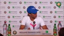 Press conference Rafael Nadal 2015 French Open / R128