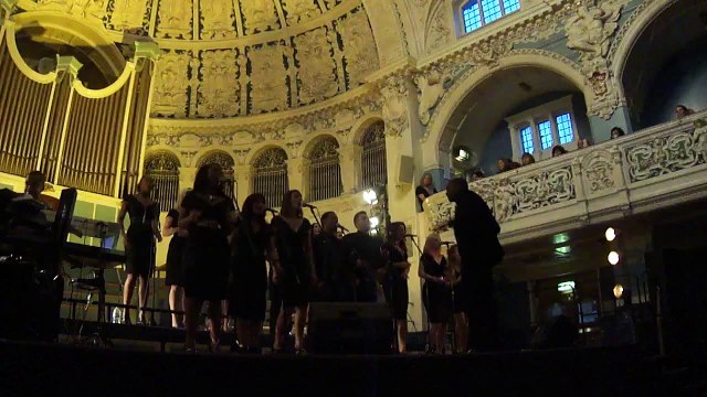 ACM Gospel Choir performing Heaven in Oxford Town Hall