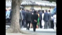 PM Modi arrives at Toji Temple with Japan PM Abe