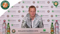 Press conference Petra Kvitova 2015 French Open / R128