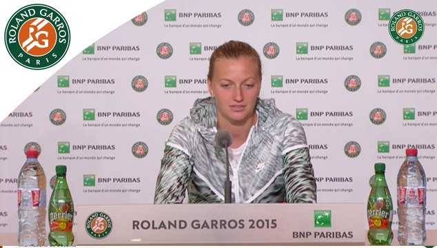 Press conference Petra Kvitova 2015 French Open / R128