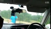 Tailgating Driver Gets What He Deserved