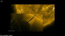 GIANT UFO near the SUN ??? Harvesting Energy From the Sun ?!! - march 2012