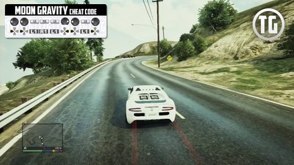 GTA 5  Moon Gravity Cheat Code  Gameplay GTA V