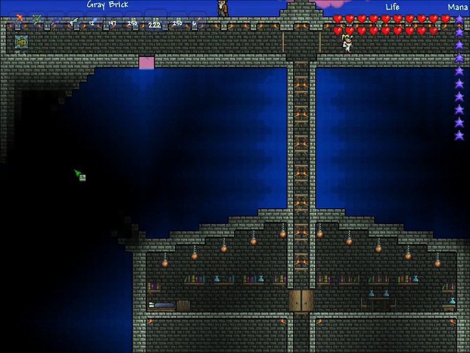 Terraria Underwater House Time Lapse Part 2