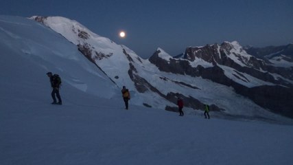 Dufourspitze, amanecer a 4000m