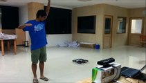 Gesture Controlled Quadrotor using Kinect Camera on ROS