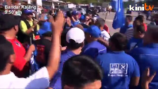 Kajang: Shouting matches between BN and PKR