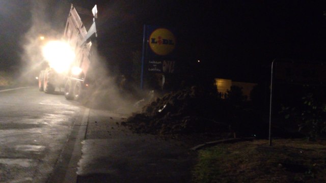 Manifestation des agriculteurs à Aldi et Lidl