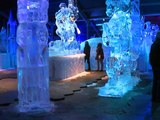 Monumentos del mundo entero esculpidos en el hielo de Bélgica