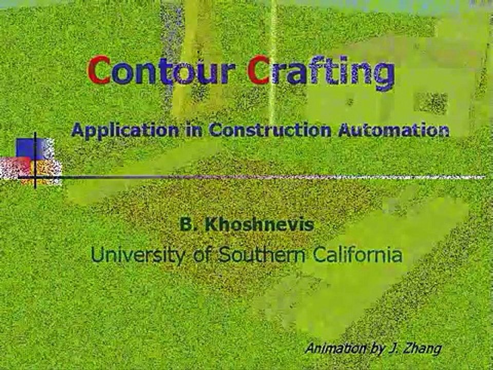 Animation of Contour Crafting in whole house construction (high res)