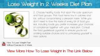 Lose Weight In 2 Weeks Diet Plan