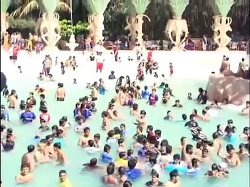 Indian Girls & Boy Fun in Water Park In India