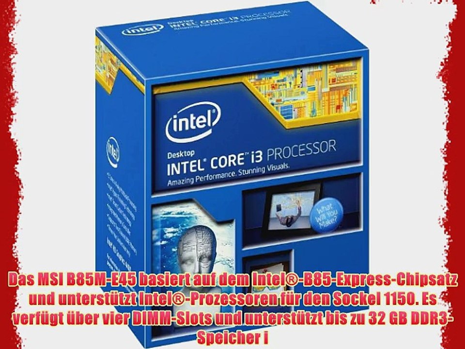 ONE Office-PC Core i3-4160 2x 3.60 GHz (Dualcore) | 4 GB DDR3-RAM | 120 GB SSD   500 GB HDD