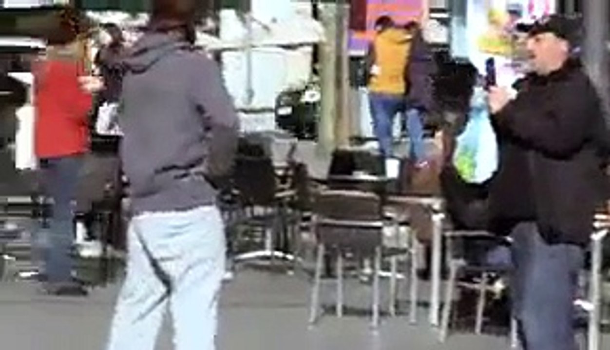 Cristiano Ronaldo Disguised As Homeless Man Pulling Freestyle Tricks In Madrid