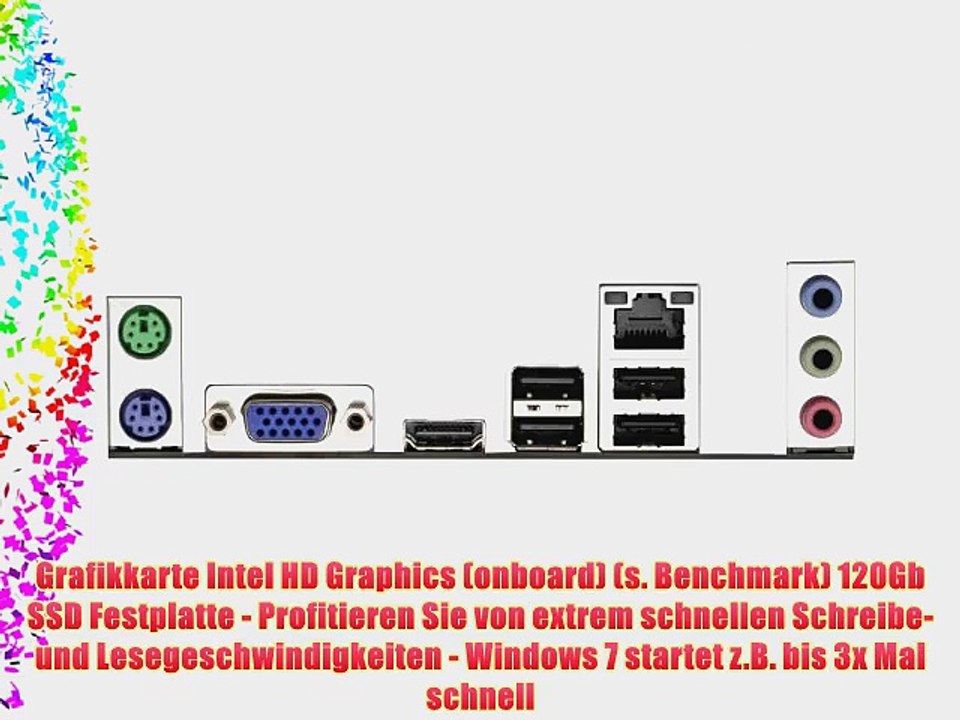 Sedatech - Mini-PC Evolution Desktop-PC (Intel G2020 2x2.90Ghz 4Gb RAM 120Gb SSD Blu-Ray /