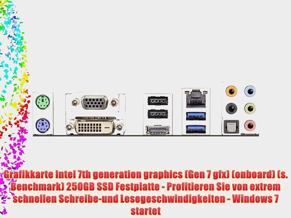 Sedatech - Mini-PC passiv gek?hlt! Desktop-PC (Intel J1900 4x2.0Ghz 8GB RAM 250GB SSD USB 3.0