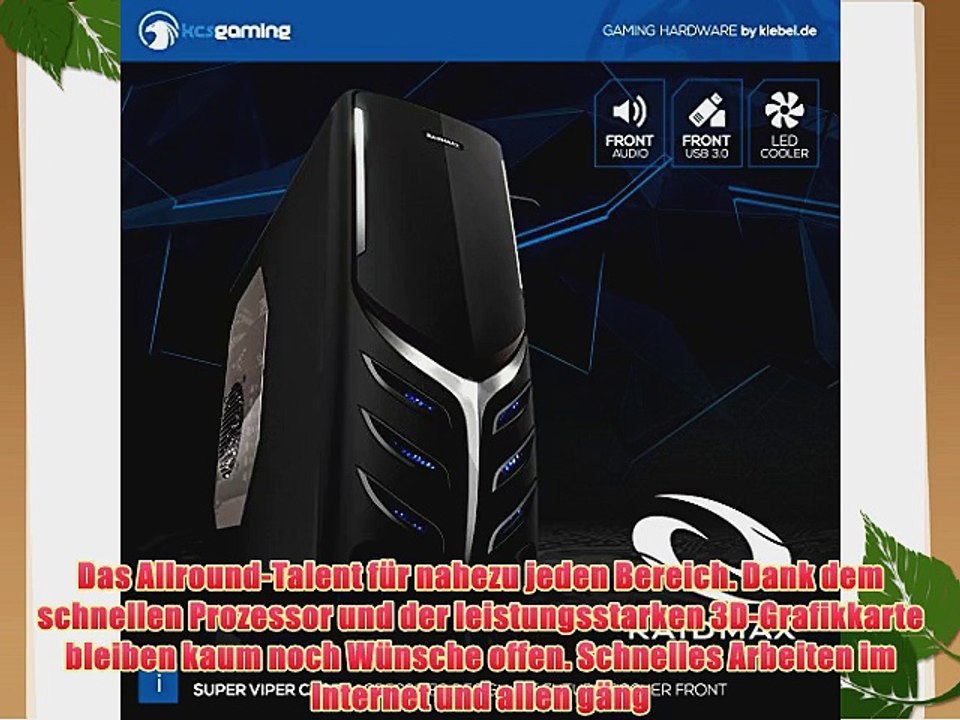 KCS [184251] PC Intel Core i5 4590 4x3.3GHz | 8GB DDR3 | 1TB | AMD Radeon R9 270X 2GB | ASUS