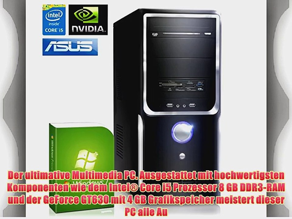 CSL Gaming PC Speed H4556 inkl. Windows 7 - Intel Core i5-4690 4x 3500MHz 8GB RAM 1000GB HDD
