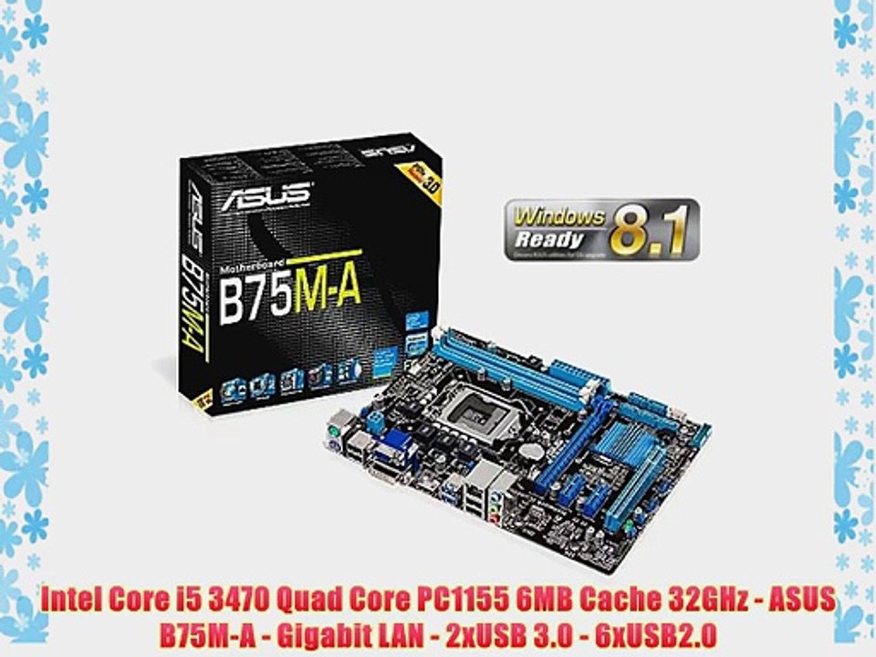 GAMER PC INTEL i5 3470 Quad Core 3rd Generation 4x32GHz - Asus Mainboard - 500GB HDD SATA III