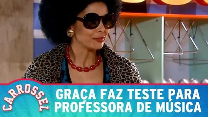 Graça faz teste inusitado para dar aula de música