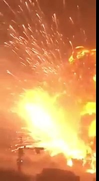Insane new footage of yesterday's explosion in Tianjin, China.