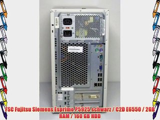 FSC Fujitsu Siemens Esprimo P5925 schwarz / C2D E6550 / 2GB RAM / 160 GB HDD