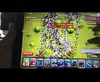 Clash of clans MASS GAMEPLAY - 300 witches & 300 dragons raid