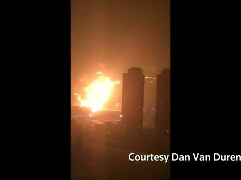 Breaking News - Witness captures massive China explosions