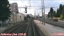 Linea Tirrenica Roma - Livorno 7° Tratto Treno Prove Archimede (dalla cabina)