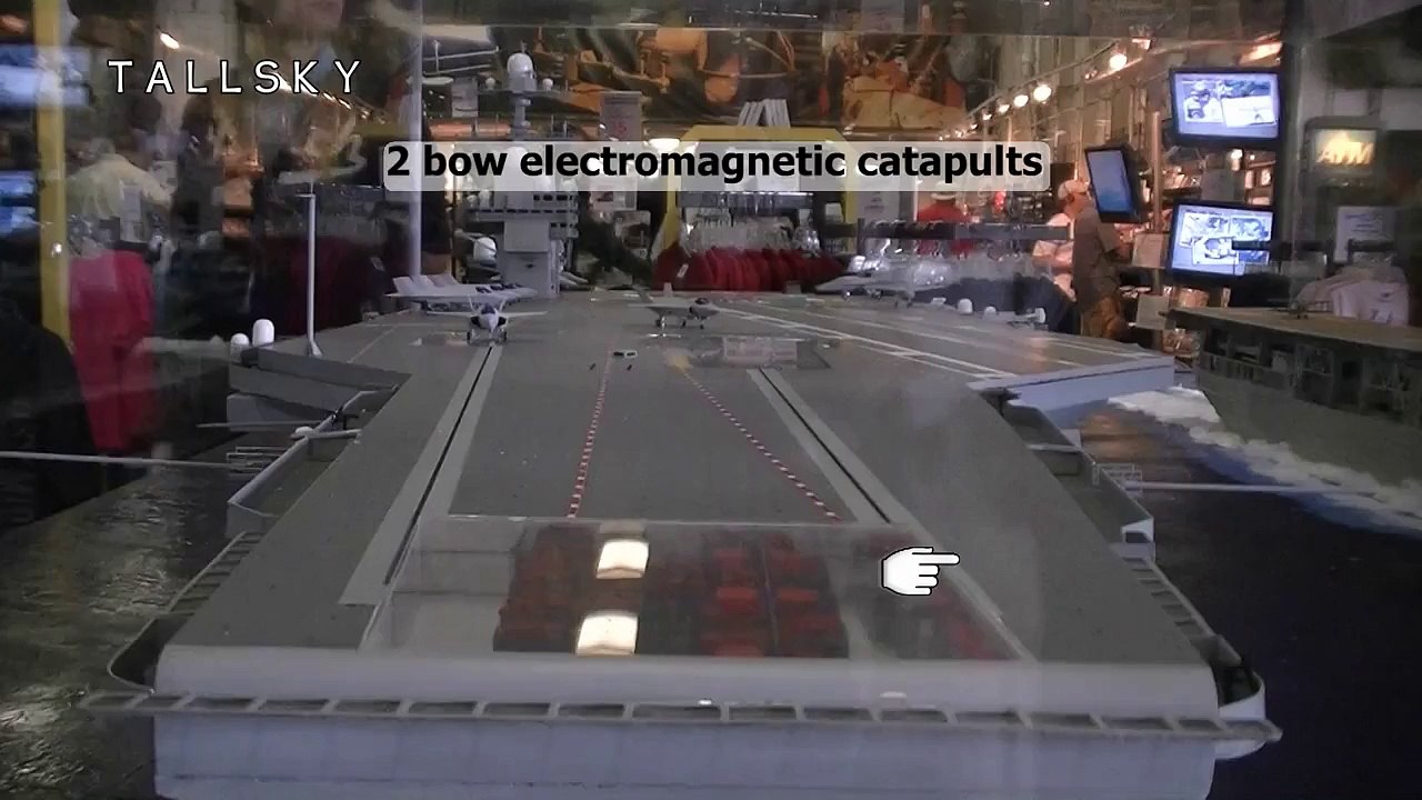 US Navy: USS Gerald R. Ford (CVN-78) Scale Model On Board USS Midway Museum (2015 Commissioning)