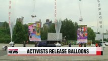 N. Korean defectors release leaflet balloons over inter-Korean border