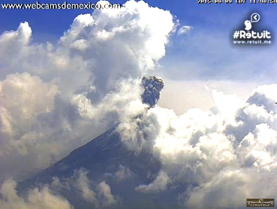 Volcán Colima 8-9-15  11:30 - 1:15 pm "Clouds & Eruptions"