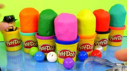 PLAY DOH Surprise Eggs WWE Mashems Toy Wrestlers The Rock John Cena Undertaker Play Dough