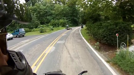Double Motorcycle Crash Epic Ending