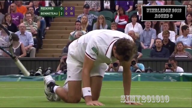 Roger Federer vs Julien Benneteau Wimbledon 2012 R3