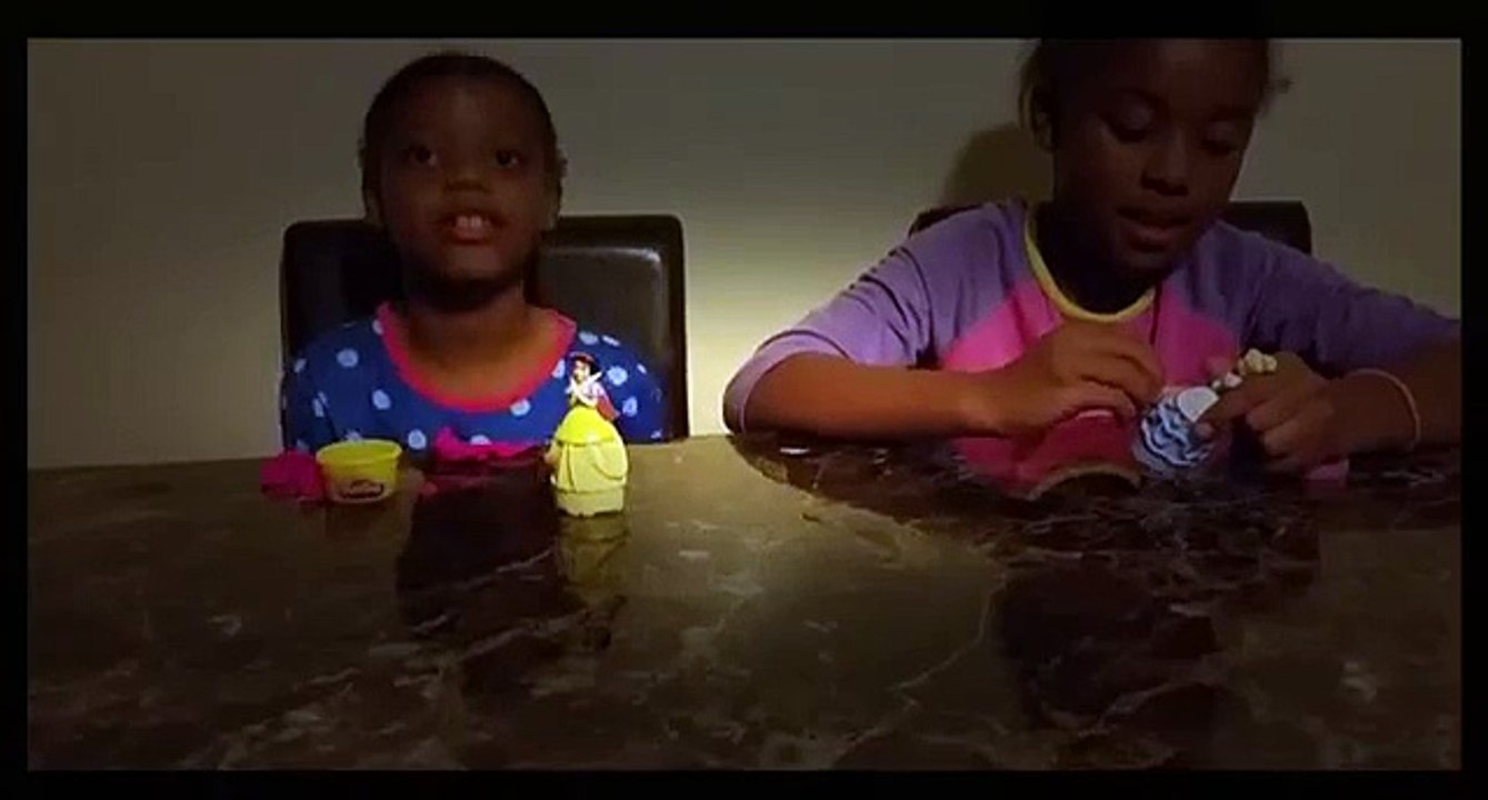 ʬ How to Design Disney Play Doh SPARKLE PRINCESS Snow White and Cinderella Playdough 2014 Dresses!!