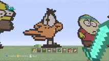 Minecraft xbox 360 pixel art. Bob Marley, bull terrier,anonymous mask and cartoon characters