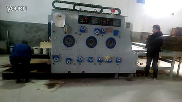 Semi-automatic corrugated carton box printing slotting machine