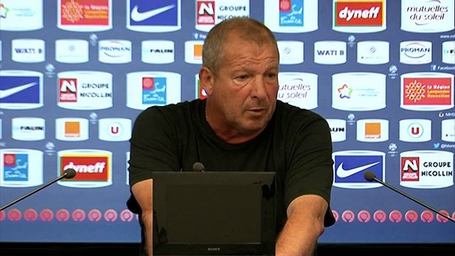 Rolland Courbis avant SRFC vs MHSC (2ème journée L1)