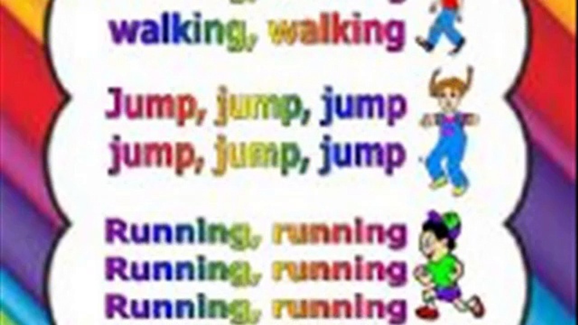 Action Songs For Children With Lyrics English Video Dailymotion
