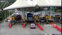 LiveLeak - Man Hit and Injured by Capsizing Truck at Toll Gate-copypasteads.com