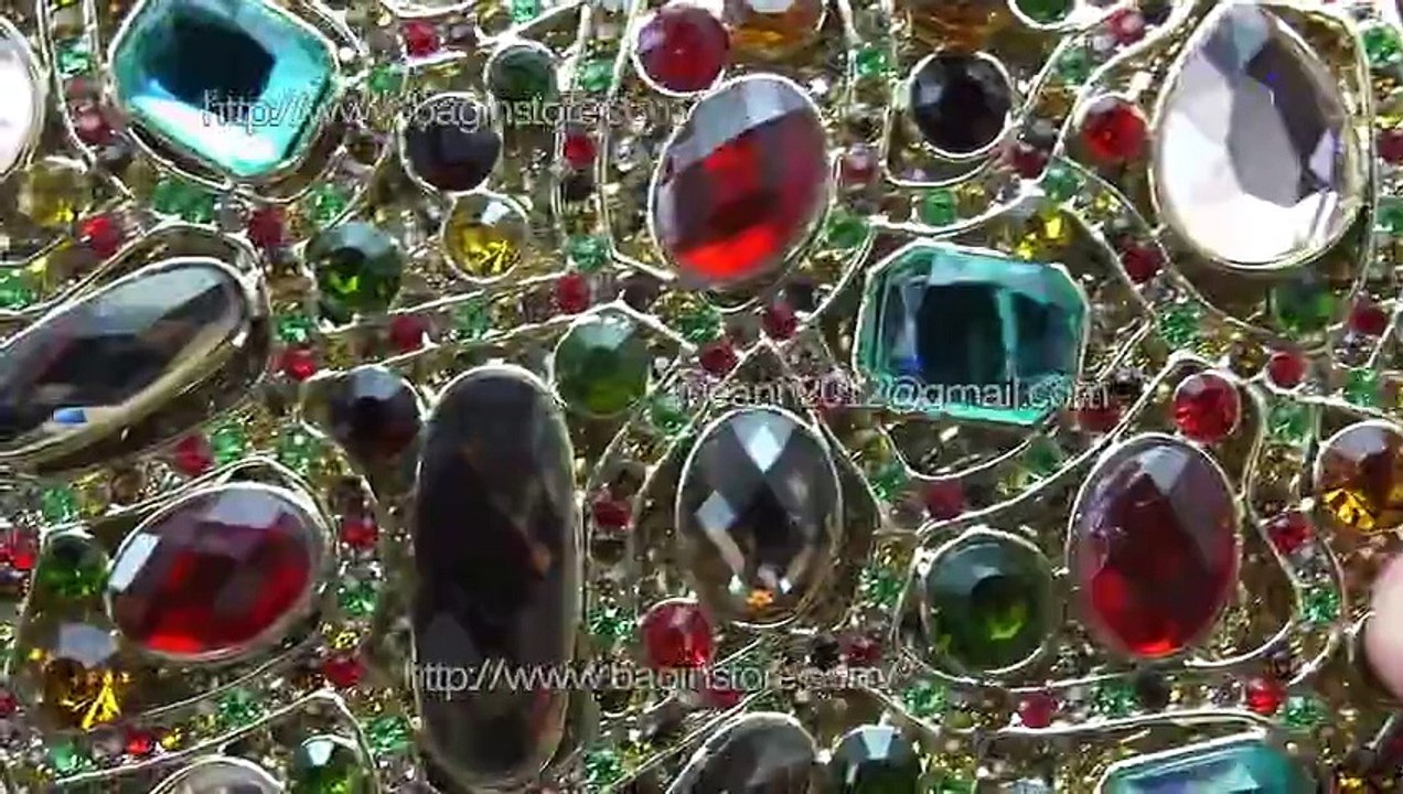 Pillow Shaped Swarovski Crystal Clutch Purse UK Sale Rhinestone Evening Purse with Chain