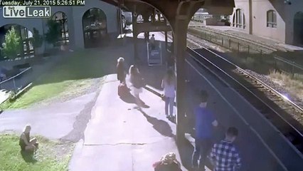 LiveLeak - Runaway Train smashes into Railway Station-copypasteads.com