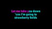 Strawberry Fields Forever The Beatles Karaoke - You Sing The Hits